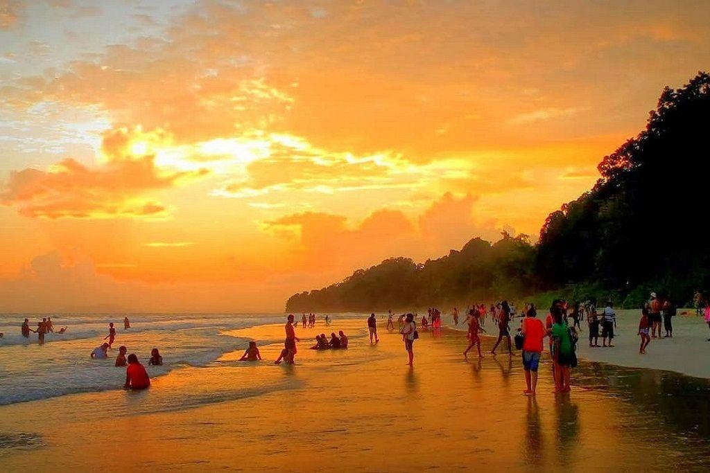 Radhanagar Beach and Sunset