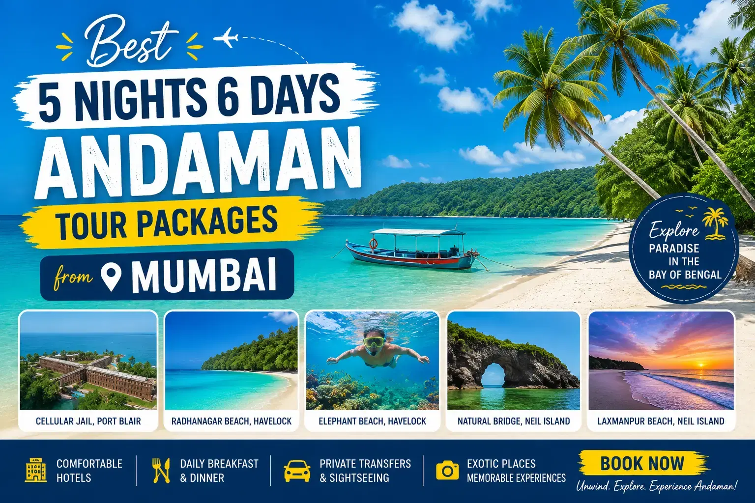 Andaman Tour Packages from Mumbai